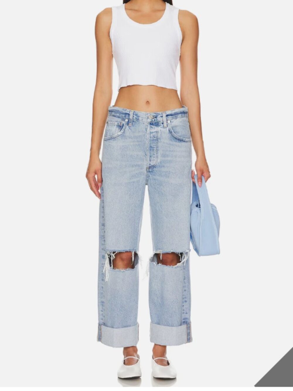 Citizens of Humanity - Alya Baggy In Solano Relazed Rigid Distressed Jeans - 23